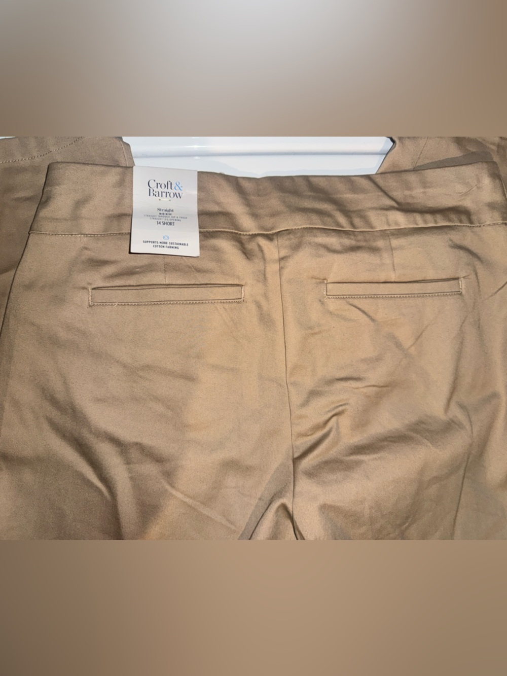 Croft & Barrow Khaki Straight-Leg Chinos